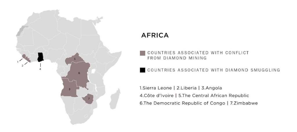 Map of countries in Africa