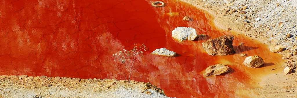 Tailings produced by mining