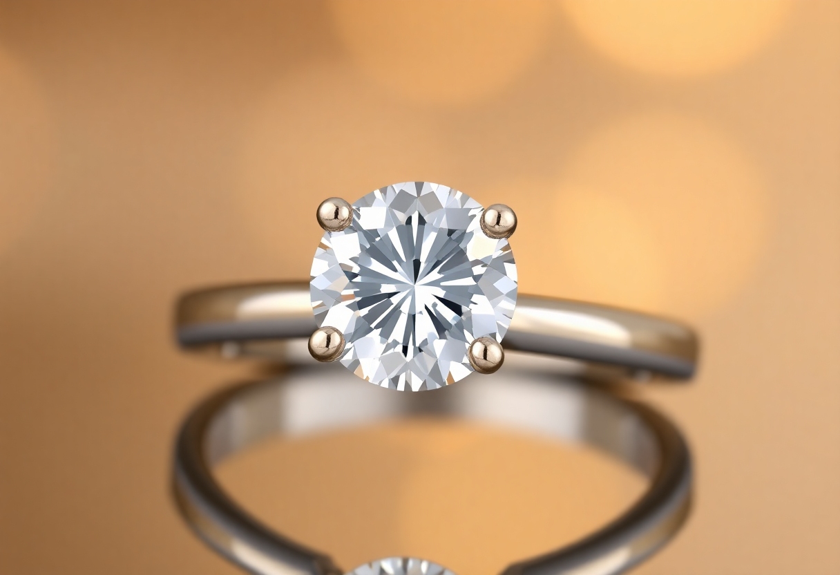 Round cut Engagement Ring