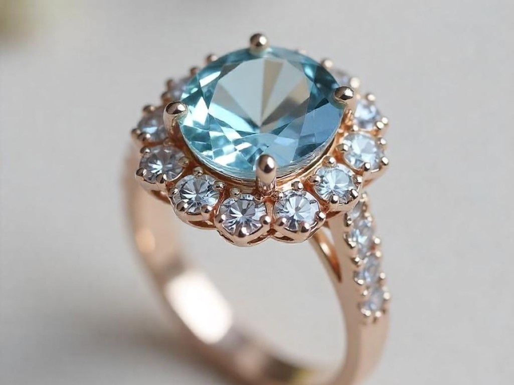 Vintage Blue Diamond Ring