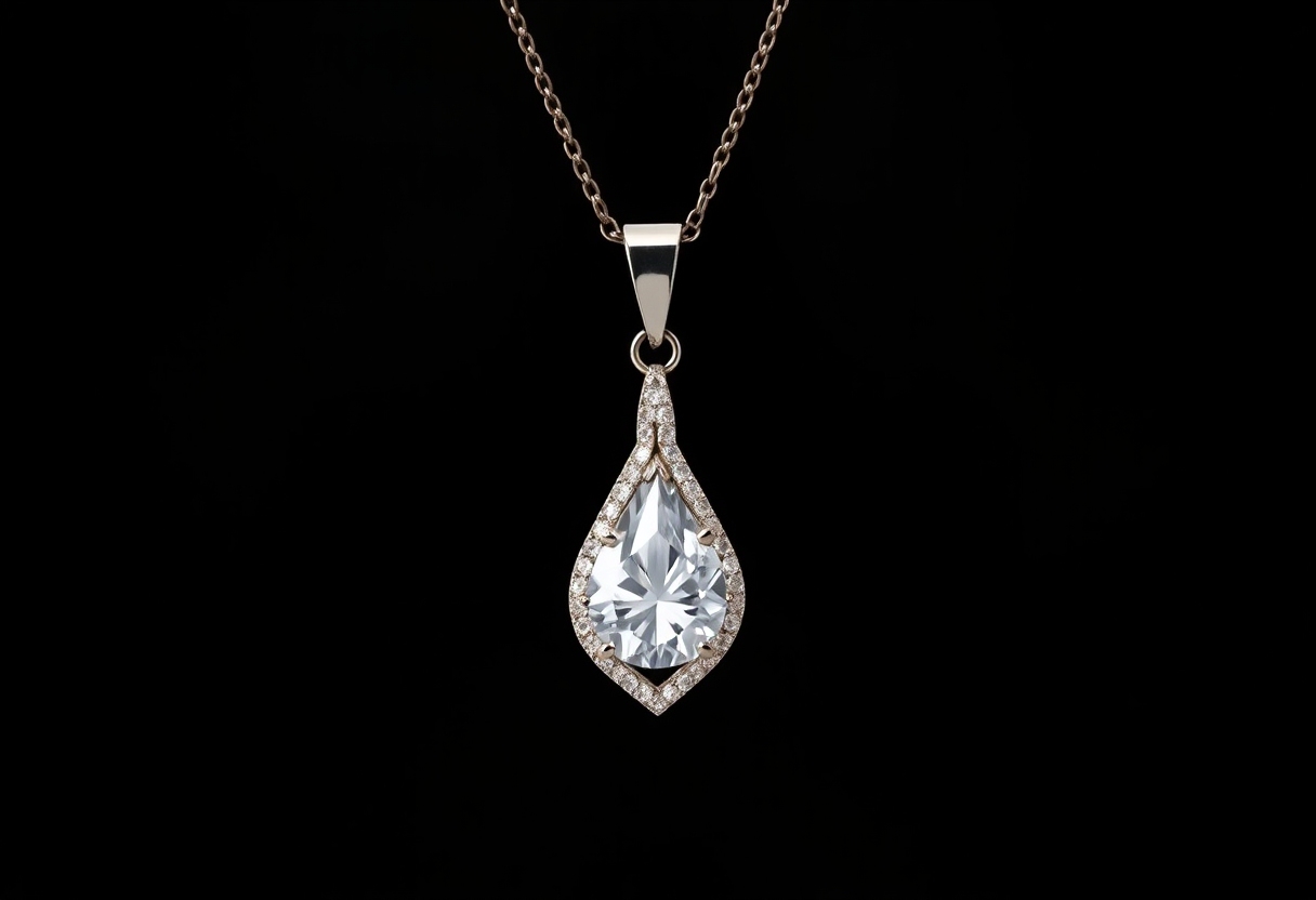 Diamond Pendant and Necklace