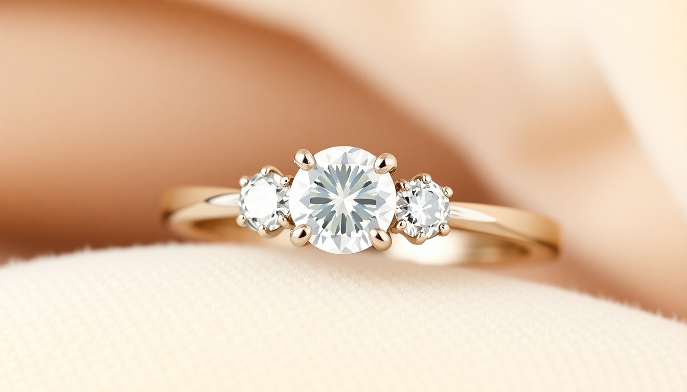 Three Stone Engagement Ring