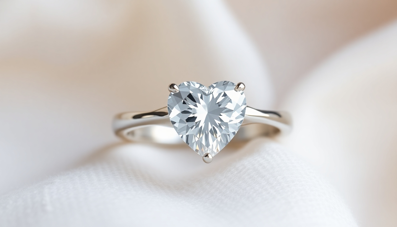 Heart shape Diamond engagement ring 