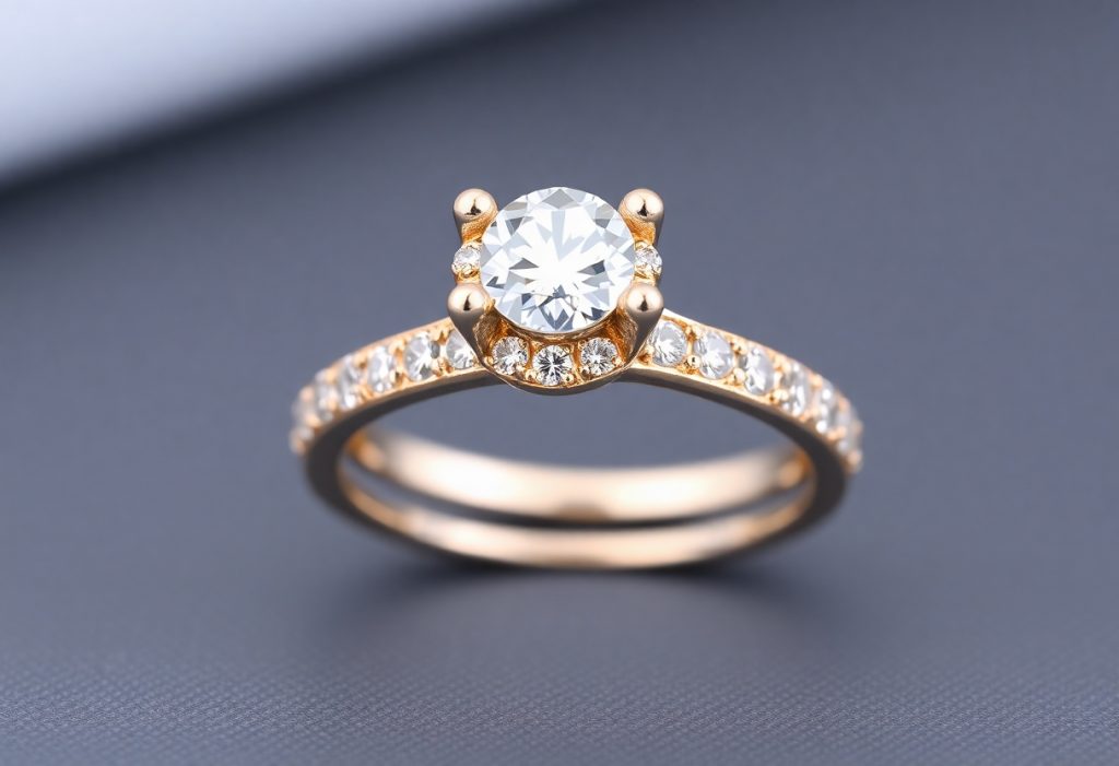 Petite Pave Engagement Ring