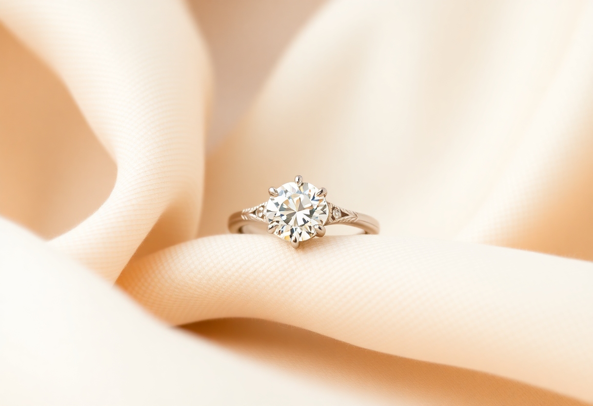 Round cut Engagement Ring