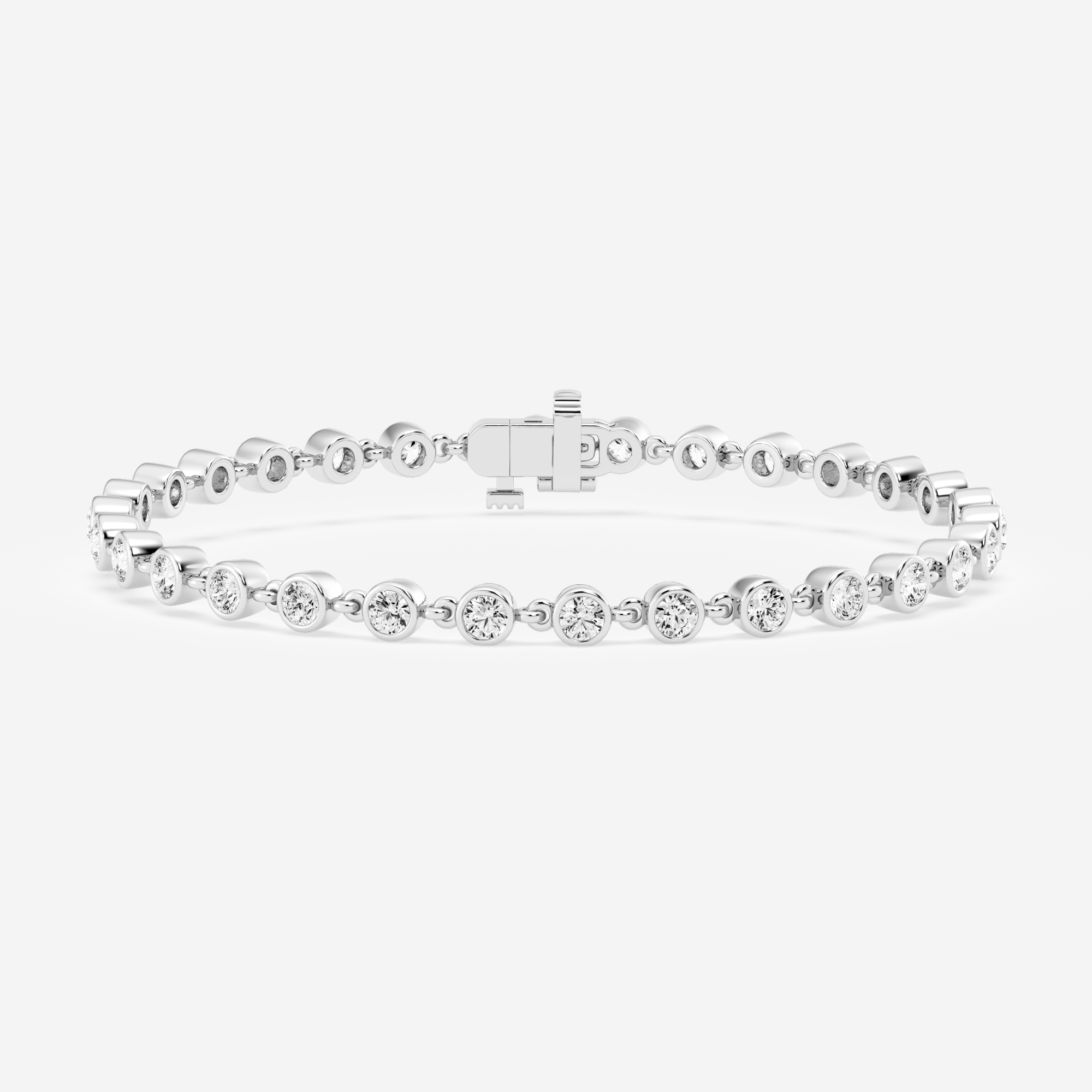 3 ct. tw. Round Diamond Bubble Tennis Bracelet in 14K Gold