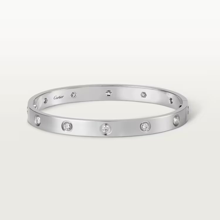 Genuine Pre-Loved Cartier Love Bracelet 10 Custom Diamonds