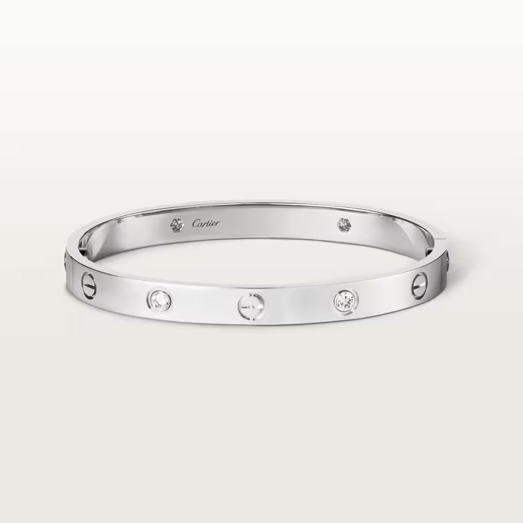 Genuine Pre-Loved Cartier Love Bracelet 4 Custom Diamonds